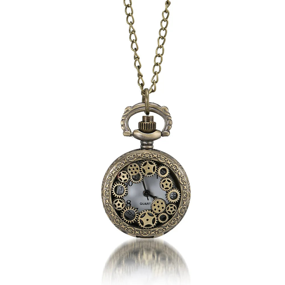 Small Vintage Pocket Watch Steampunk Quartz Watch. Various Styles