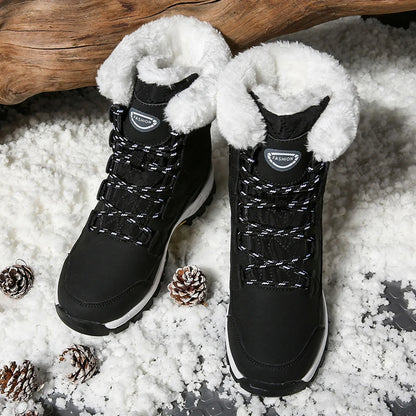 Anti-Slip Snow Boots, Warm and Thick with Fleece Lining, Suitable for Winter Snow
