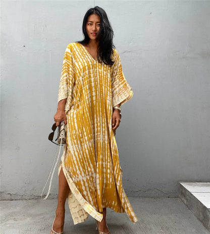 Beautiful Plus Size Women Casual Caftan Dress Swimwear or Casual or Lounging wear