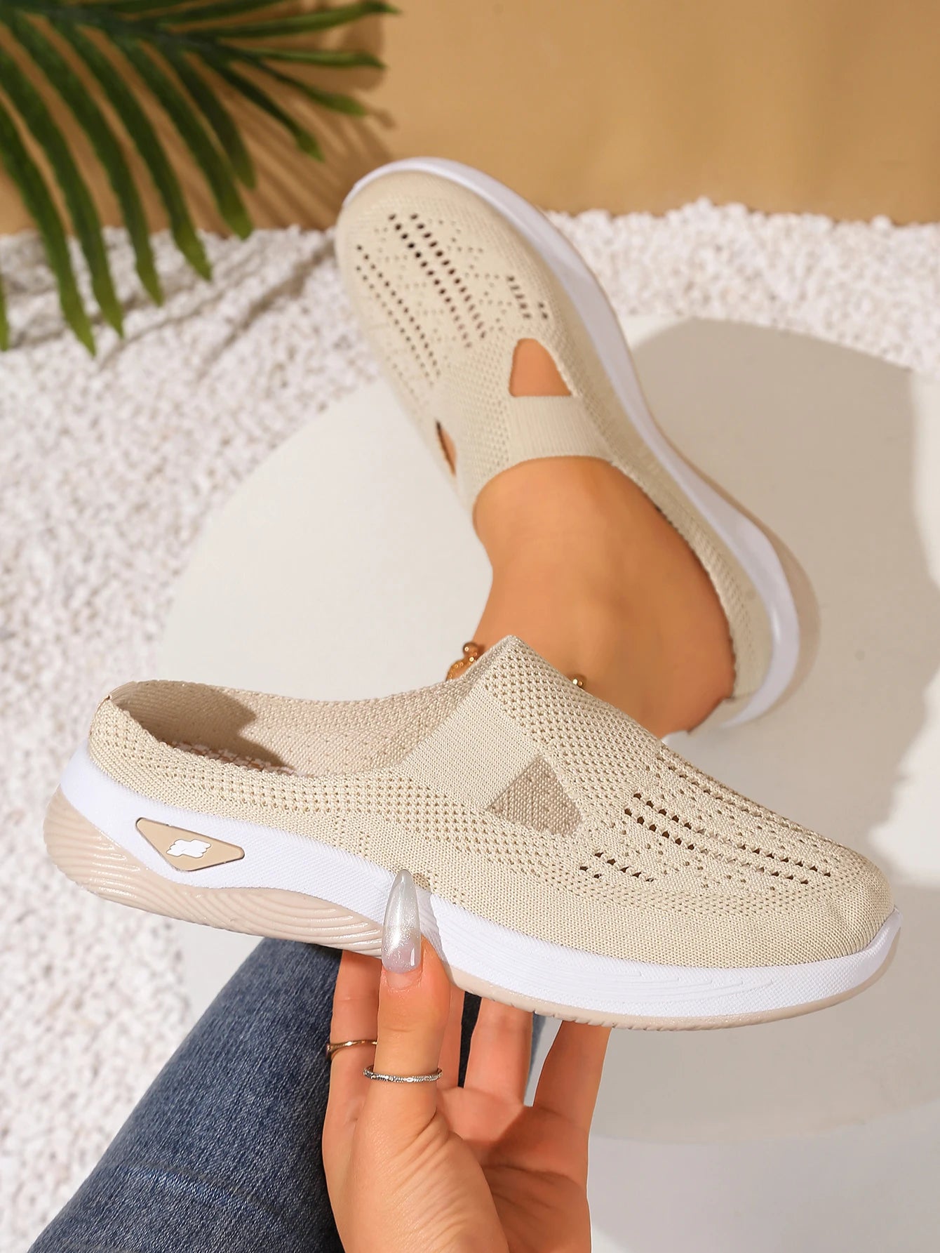 Cotton Air Mesh Slip-On Shoes. Open Places make these shoes cooler than others like them