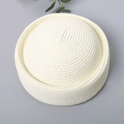 Pillbox Hats, Retro Artistic Painter Berets, Woven Recycled Paper
