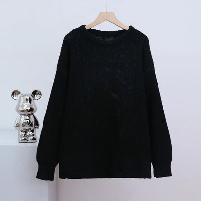 Chunky Knit Oversized Sweater Crew Neck Long Sleeve Loose Casual  Pullover. Comes in 6 colors