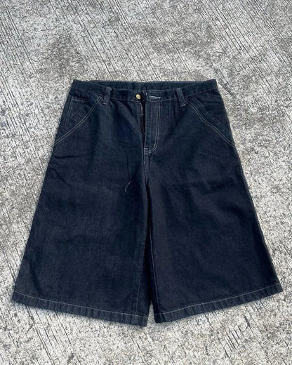 Baggy Denim Vintage Shorts  Casual Knee length