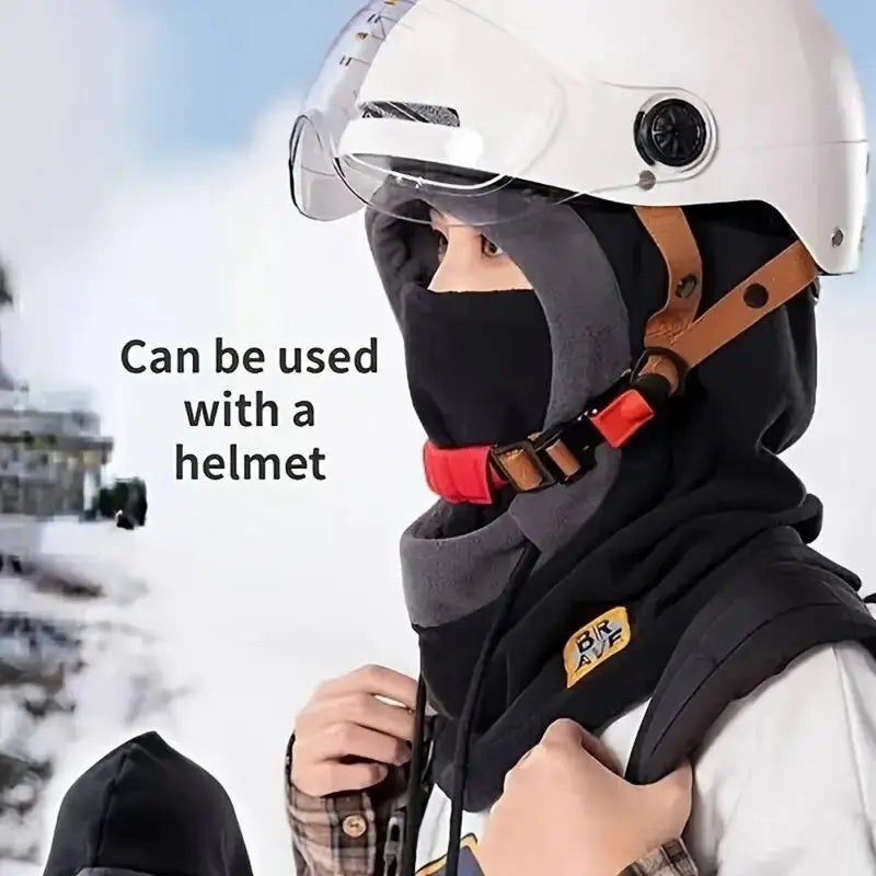 Warm Hat with Mask and Neck Warmer 3-in-1 Windproof  Men or Women