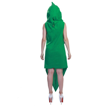 Halloween Funny Cosplay Fruit and Vegetable Costumes, also including grapes, hot pepper, tomato, avocado, and peas!