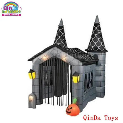 Enormous Inflatable Haunted House Pass-through to Welcome Trick or Treaters