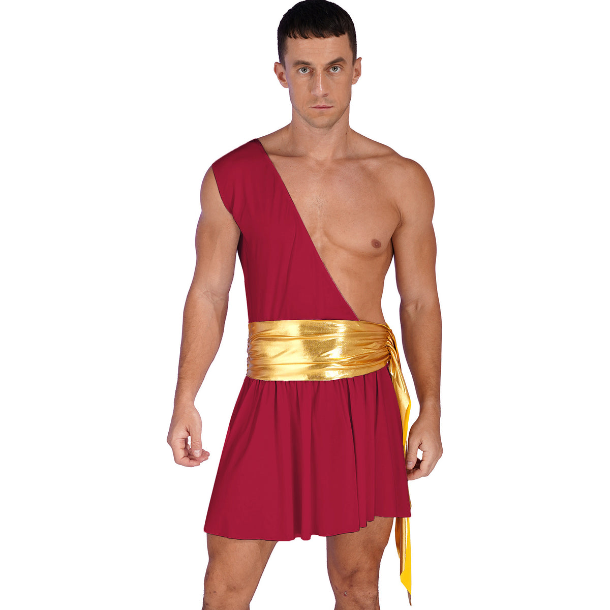 Adult Male Ancient Greco-Roman Warrior Gladiator Costume Halloween