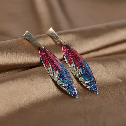Bohemian Alloy Earrings Metal Tassel Ethnic Style Earrings