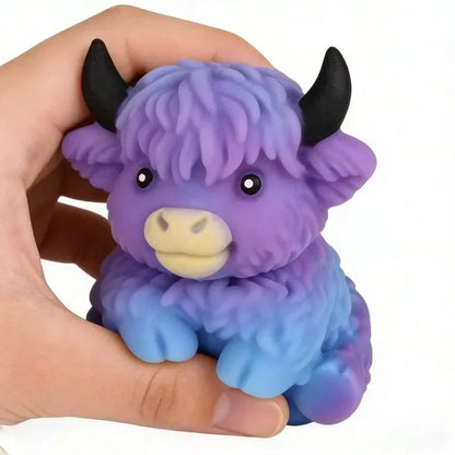 NeeDoh Scottish Highlander Cow Squishy