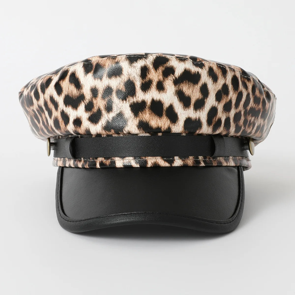 Vintage leopard print Berets, Flat Salior Hat