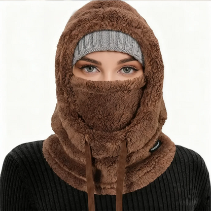 Warm Thermal Windproof  Ski Hood, Face Cover, Polar Fleece Adjustable, Neck Cover, Full Face Mask