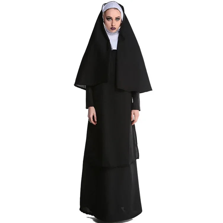 Halloween Nun Costume Adult Sizes M-XL