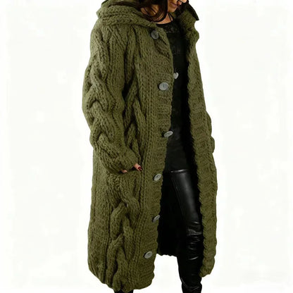 15 Colors, Oversized S-5XL Women Loose Knitted Sweaters, Thick Long Sleeve, Pocket, Buttons