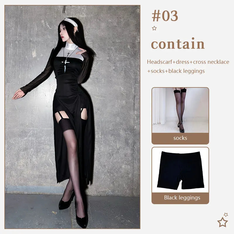 Halloween Sexy Nun Costume