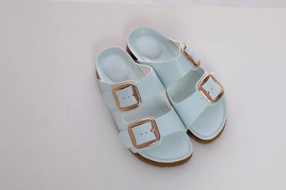 Comfortable Slip-Ons with Adjustable Buckle Straps  and Open-Toe