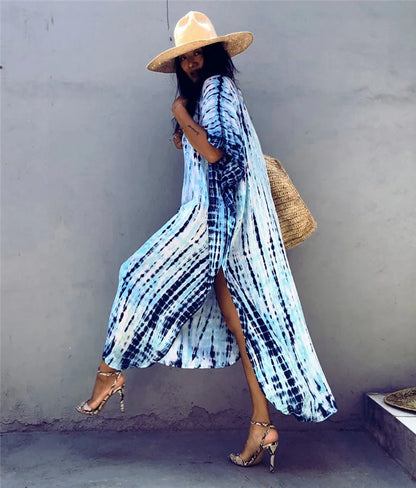 Beautiful Plus Size Women Casual Caftan Dress Swimwear or Casual or Lounging wear