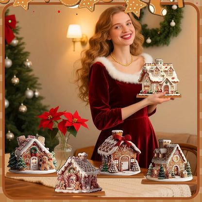 5-Piece Gingerbread House Christmas Set