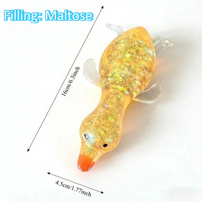 Squishy Antistress Duck Fidgets, Cute Decompression Devices, Various sizes and colors