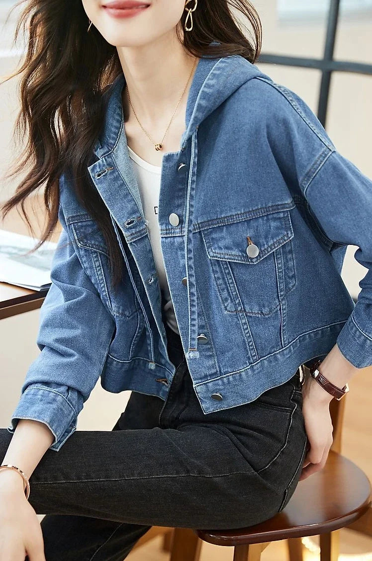 Short Hooded, Small Sizes, Denim Jackets