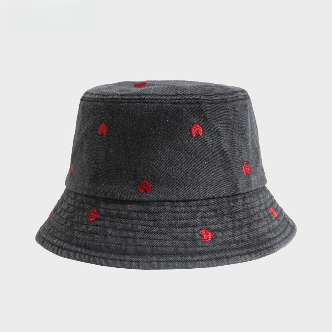 Washed Denim Embroidered Watermelon, Bows, and Cherries to choose from in various colors!