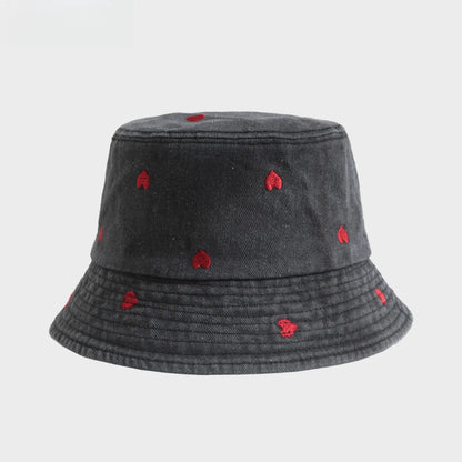 Washed Denim Embroidered Watermelon, Bows, and Cherries to choose from in various colors!