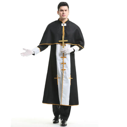 Medieval Cosplay Priest and Sexy Nun  Costume