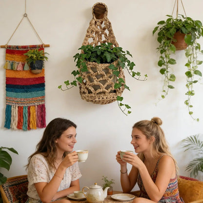 Boho Home Decor Plant Hanger or holder for sunglasses, lint rollers, keys, or anything you need handy beside the door