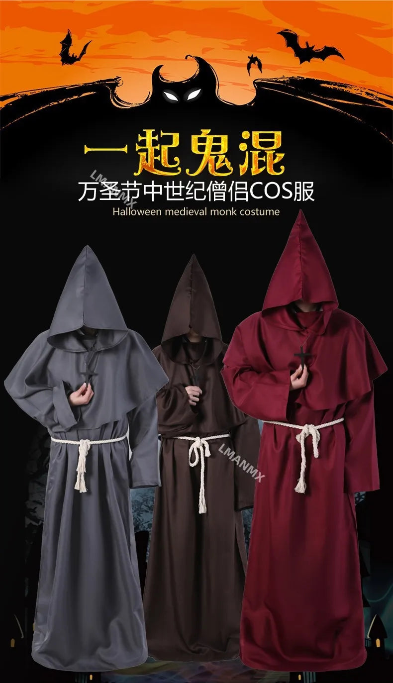 Medieval Monk Robes, Wizard Costumes, Priest Costumes