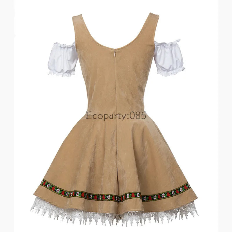 Male and Female Oktoberfest Costumes, Traditional  German Bavarian Couple, Cosplay Outfits