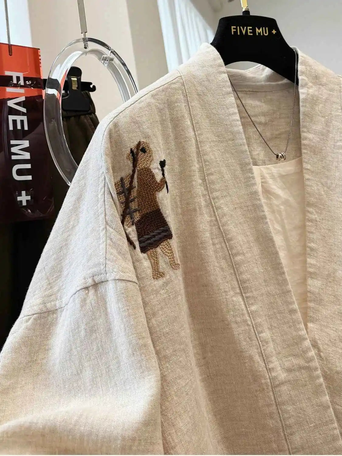 Heavy Embroidered Vintage Jacket Ethnic Style Loose Casual Shirt-Jacket for Spring/Fall Boho Chic