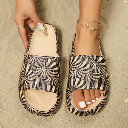 Soft, Adjustable Double-Buckle Pillow Platform Home Slippers Over 25 colors and designs