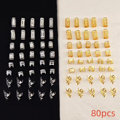 40Pieces Hollowed Out Hair Rings  (Can also be used as Ear Cuffs)
