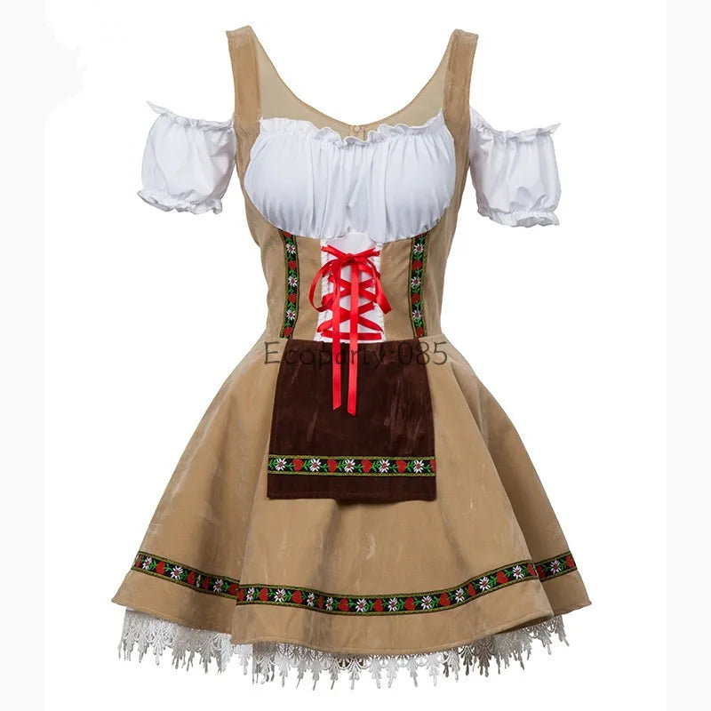 Male and Female Oktoberfest Costumes, Traditional  German Bavarian Couple, Cosplay Outfits