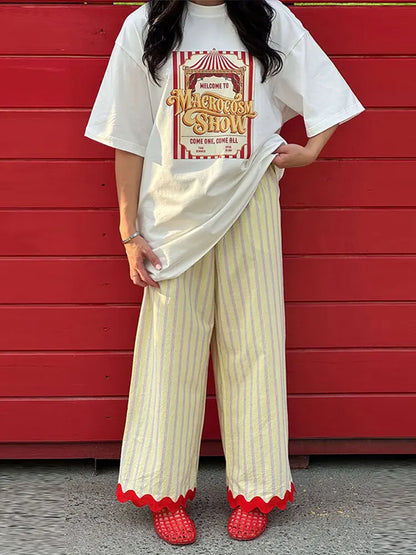 Boho Pallazzo Pants, Adjustable Waist, Wrap Pants, Loose, Floor Length