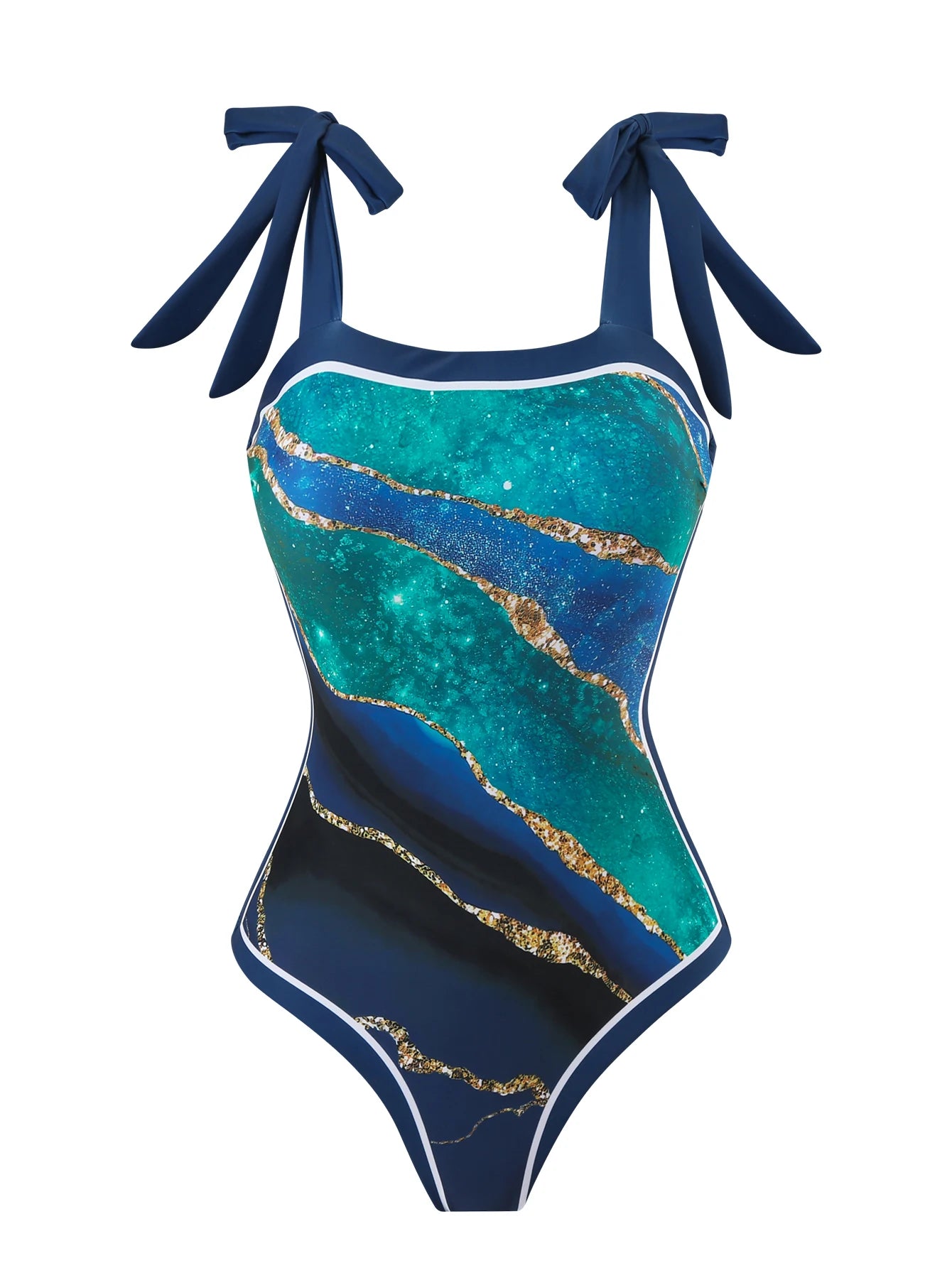 Custom-Made Digital Printed One-Piece Swimsuit with skirt cover-Up 5 different prints