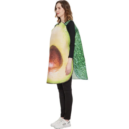 Halloween Funny Cosplay Fruit and Vegetable Costumes, also including grapes, hot pepper, tomato, avocado, and peas!