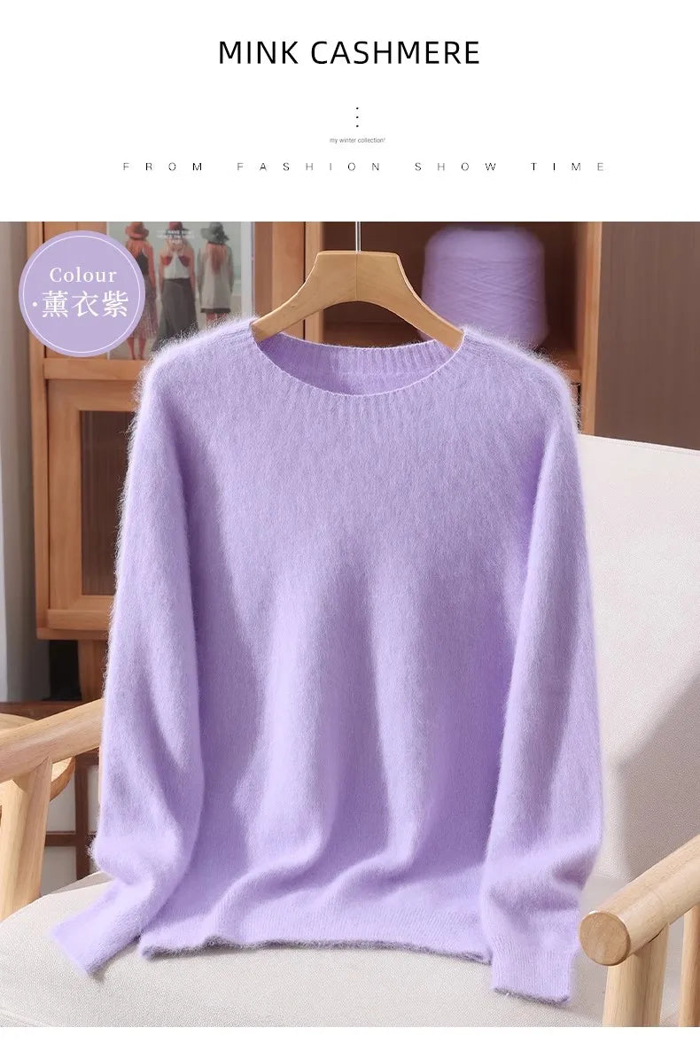 Basic Soft Knit Pullover Sweater, Round Neck, Long Sleeve, 12 colors with some sizes to 3XL