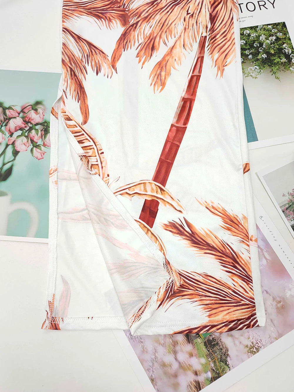 Sizes to 3XL, Colorful print jumpsuits, Sleeveless ,  Plunging V-neck , Halter top, Long Wide pants, Elastic Waist