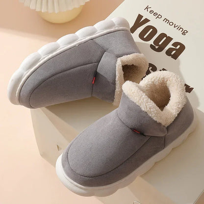 Casual House Shoes For  Indoors or Outdoors, Warm Cotton Plush Padded Slippers