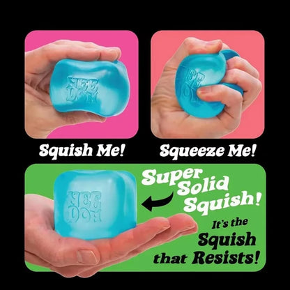 Needoh Giant Cube Sensory Toys, Transparent Maltose Filler, Soft Slow Rebound, Stress Reliever