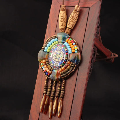 20 Designs handmade Vintage Bohemian leather braided necklace, Nepal jewelry