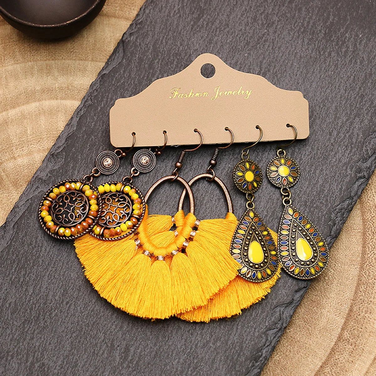6 piece sets of Retro Bohemian Earrings