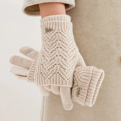 Hand Warmer Winter, Screen Touch Gloves, Hand and Arm Crochet, Faux Wool, Optional Finger Warmer Gloves