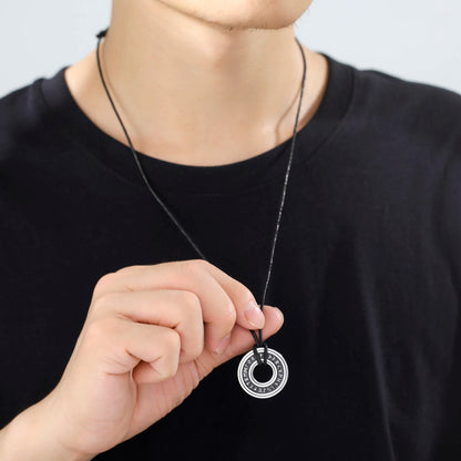 Vintage Stainless Steel Norse Runes Viking Amulet options available