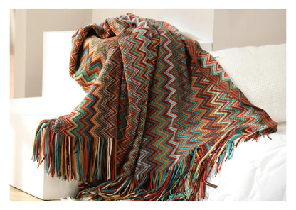 Boho Blankets with Aztec Baja Blanket Designs, Ethnic Sofa Cover
