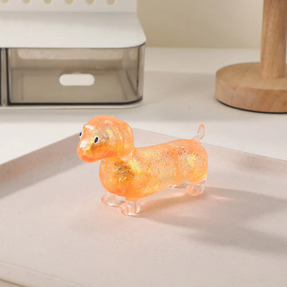 Dachshund Squishies Stretch Squeeze Sensory Toy Cute Dog Shape