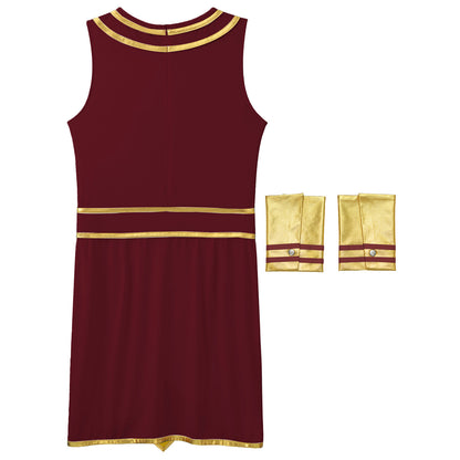 Ancient Egyptian Prince Halloween Costume. Robe with Cuffs