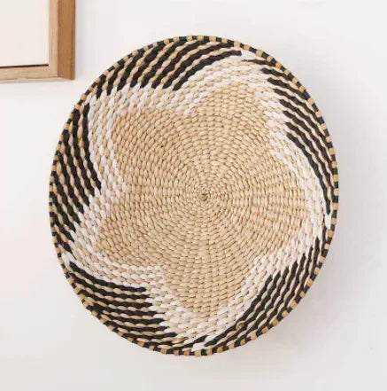 Boho Hand Woven Wall Basket Hanging, Decorative, Rustic, and unique in any room