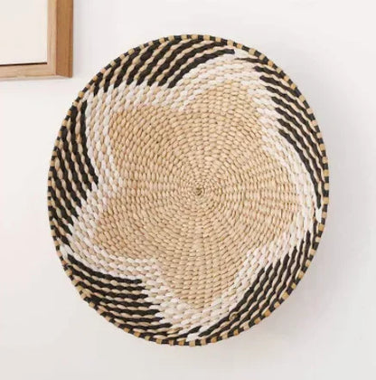 Boho Hand Woven Wall Basket Hanging, Decorative, Rustic, and unique in any room