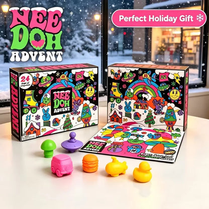 Christmas Advent Calendar 24 Pcs Unique Cute Squishies Mystery Surprise Gifts Begin on Dec 1st and Run Through Dec 24th. Choice of 7 Boxes